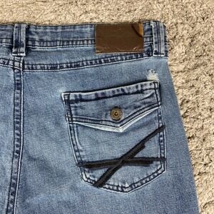 TK Axel Relaxed Straight Jeans Men 40x32 Blue Denim Flap Pocket Stretch Pants